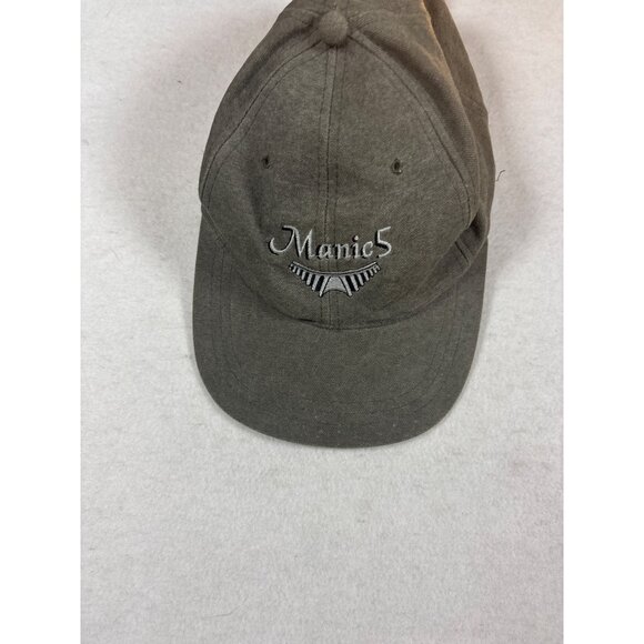 A.J.M. Manic 5 Baseball Cap Adjustable Strapback 100% Cotton Gray Unisex - Picture 1 of 5